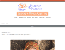Tablet Screenshot of peachin.com
